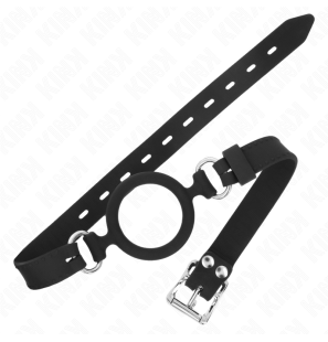 Silicone gag, 56 cm, with 5 cm O-ring – image 2
