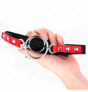 KINK Adjustable Red Mouth Gag with Multiple O-Rings – image 2