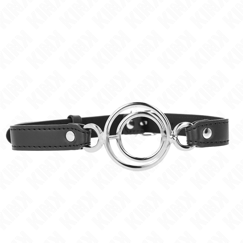 Multi O-ring mouth gag, black, 63 x 2,5 cm – image 1
