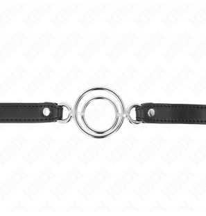 Multi O-ring mouth gag, black, 63 x 2,5 cm – image 3