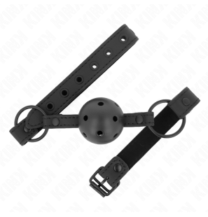 Neoprene ball gag with 4,5 cm ball and adjustable strap – image 1