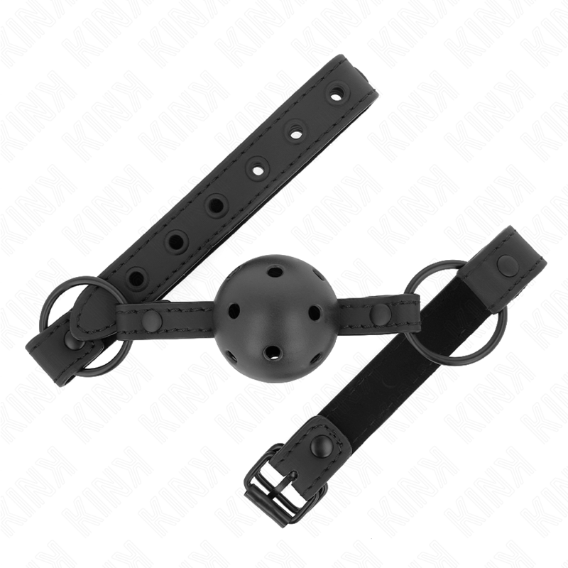 Neoprene ball gag with 4,5 cm ball and adjustable strap – image 1