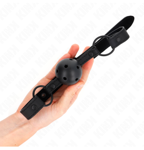 Neoprene ball gag with 4,5 cm ball and adjustable strap – image 3