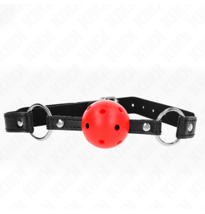 Rode harde holle balgag van KINK, 4,5 cm – foto 1