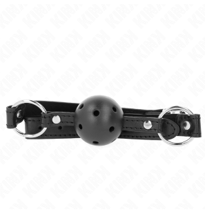 KINK Black Hard Hollow Ball Gag 4,5 cm – image 1