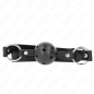 KINK Black Hard Hollow Ball Gag 4,5 cm – image 1