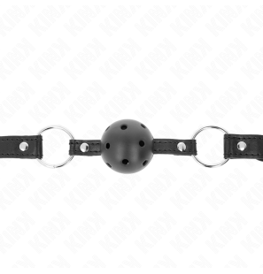 KINK schwarzer harter hohler Ballknebel 4,5 cm – Bild 3