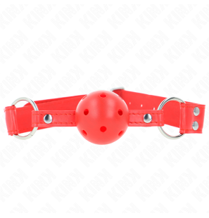 KINK roter Ballknebel mit Hohlkugel, 4,5 cm – Bild 1