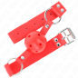 KINK Red Ball Gag with Hollow Ball, 4,5 cm – image 2
