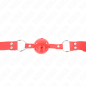 KINK bâillon boule rouge avec boule creuse de 4,5 cm – photo 3