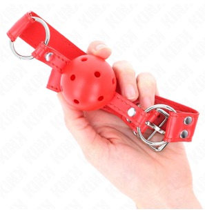 KINK roter Ballknebel mit Hohlkugel, 4,5 cm – Bild 4