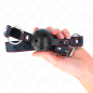 Schwarzer harter Ballknebel mit hohler Kugel, 4,5 cm – Bild 3
