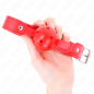 Red Breathable Ball Gag 4,5 cm by KINK – image 3
