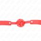 Red Breathable Ball Gag 4,5 cm by KINK – image 4