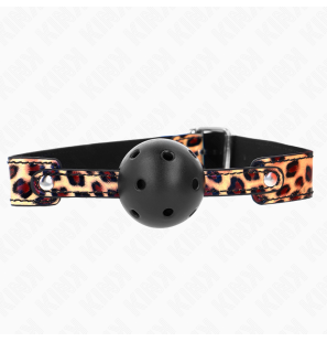Breathable Leopard Ball Gag 4,5 cm by KINK – image 2