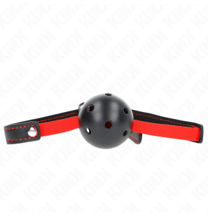 Hard ball gag, 4,5 cm, with elastic strap KINK – image 1