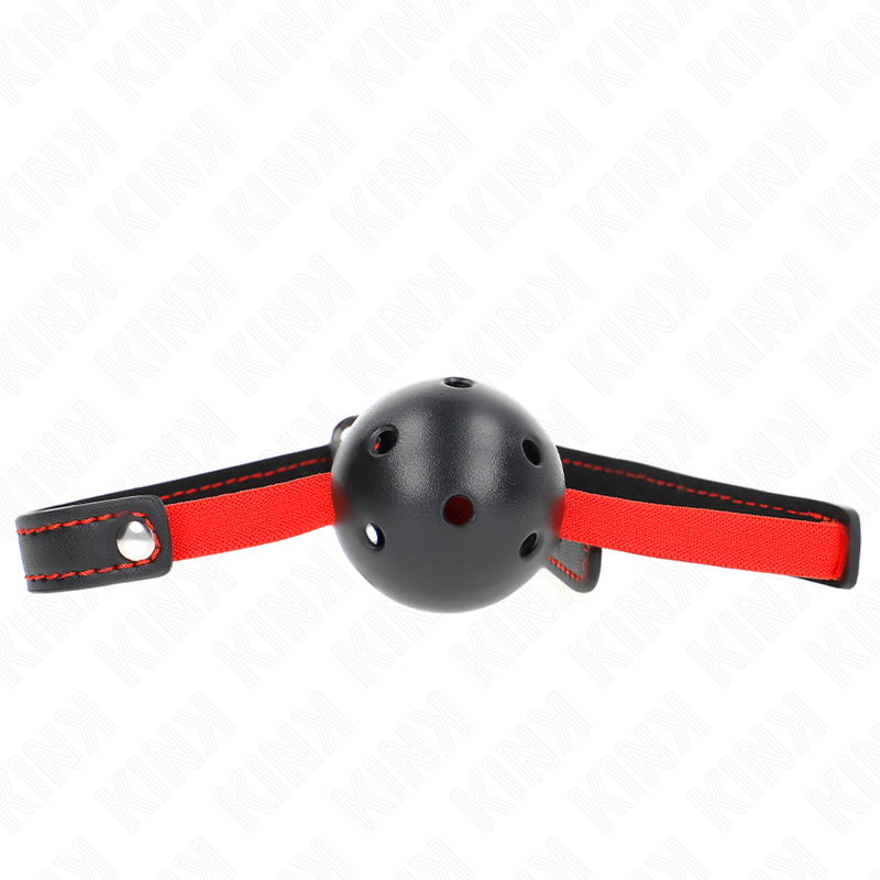 Hard ball gag, 4,5 cm, with elastic strap KINK – image 1