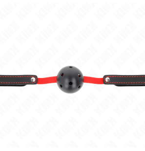 Hard ball gag, 4,5 cm, with elastic strap KINK – image 3