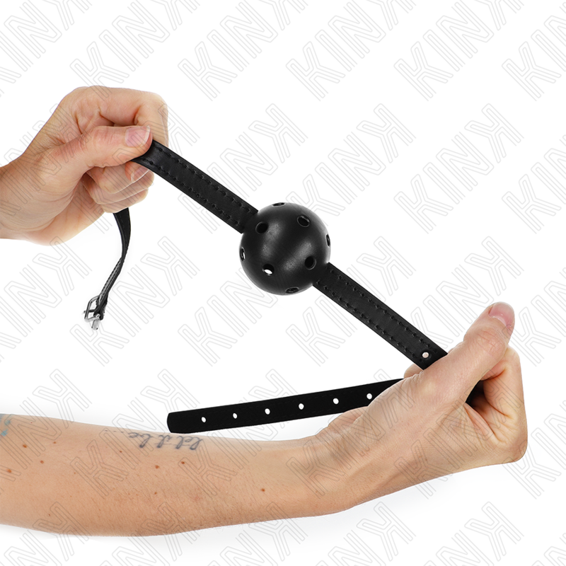 Bâillon boule respirant KINK Simplicity 4,5 cm avec sangle – photo 1