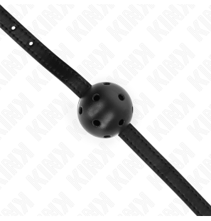 Bâillon boule respirant KINK Simplicity 4,5 cm avec sangle – photo 4