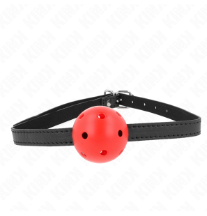 KINK Simplicity red breathable ball gag, 4,5 cm – image 1