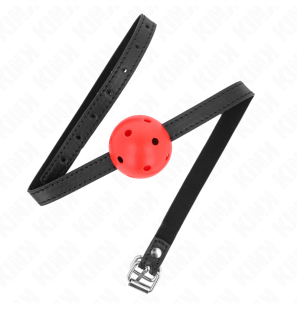 KINK Simplicity red breathable ball gag, 4,5 cm – image 2