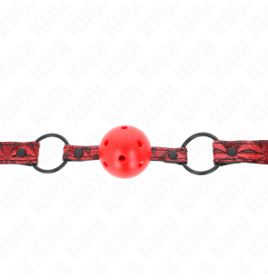 Verstelbare ball gag van 4,5 cm met diamantpatroon – foto 3