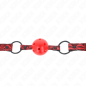 Verstelbare ball gag van 4,5 cm met diamantpatroon – foto 3