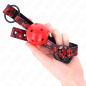 Adjustable ball gag, 4,5 cm, with diamond pattern – image 4