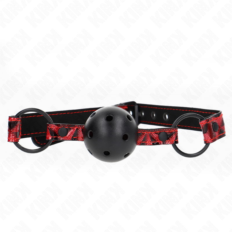 Adjustable ball gag with diamond pattern 4,5 cm KINK – image 1 Adjustable ball gag with diamond pattern 4,5 cm KINK – image 1