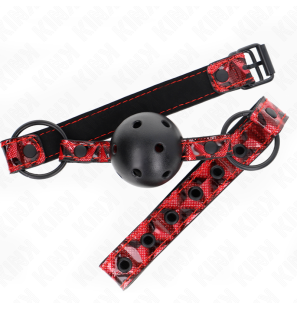 Bâillon boule réglable à motif diamant 4,5 cm KINK – photo 2