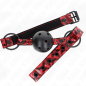 Verstelbare ball gag met diamantpatroon 4,5 cm KINK – foto 2