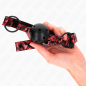 Verstelbare ball gag met diamantpatroon 4,5 cm KINK – foto 3