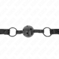 Verstellbarer Ballknebel, 4,5 cm, mit Rautenmuster – Bild 3