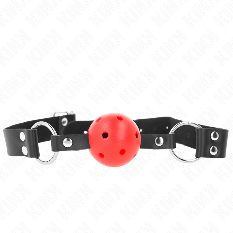 Adjustable 4 cm ball gag with breathing opening – image 1 Adjustable 4 cm ball gag with breathing opening – image 1