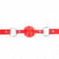 Adjustable Red Ball Gag 4 cm with Breathable Design – image 1 Adjustable Red Ball Gag 4 cm with Breathable Design – image 1