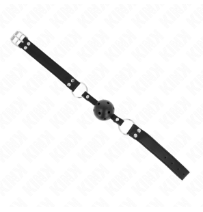 Adjustable breathable ball gag, 4 cm – black – image 3