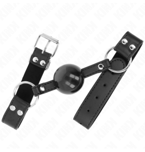 KINK bâillon boule de 4 cm avec sangle en cuir réglable – photo 2