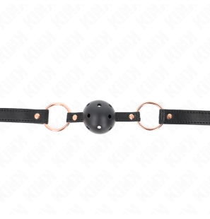 Premium TPE ball gag, 4 cm, with adjustable strap – image 1
