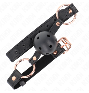 Premium TPE ball gag, 4 cm, with adjustable strap – image 2