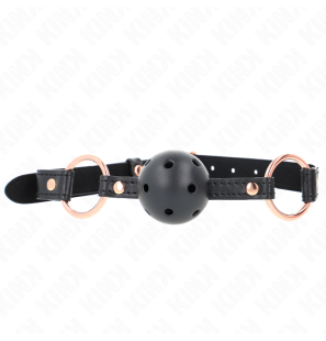 Premium TPE ball gag, 4 cm, with adjustable strap – image 3