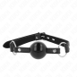 KINK TPE balgag van 4 cm met zwart hangslot en band – foto 1 KINK TPE balgag van 4 cm met zwart hangslot en band – foto 1