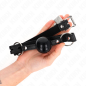 KINK TPE balgag van 4 cm met zwart hangslot en band – foto 3 KINK TPE balgag van 4 cm met zwart hangslot en band – foto 3