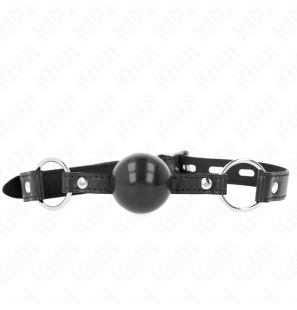 KINK Black TPE Ball Gag 4 cm – 60 x 2 cm – image 1