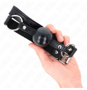 KINK Black TPE Ball Gag 4 cm – 60 x 2 cm – image 4
