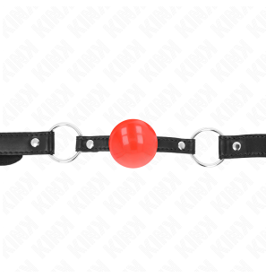 Roter Ballknebel aus TPE mit Kugeldurchmesser von 4 cm – Bild 1