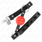 Red TPE ball gag with 4 cm ball diameter – image 2