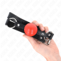 Red TPE ball gag with 4 cm ball diameter – image 4