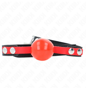 KINK zachte TPE ball gag van 4 cm met verstelbare band – foto 1