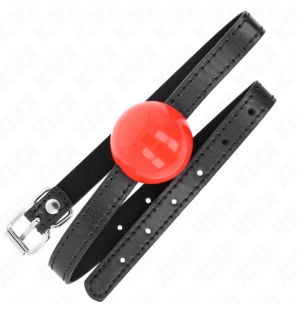 Bâillon boule rouge KINK avec boule de 4 cm – photo 2